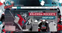 Desktop Screenshot of kelownarocketsshop.com