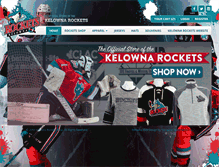 Tablet Screenshot of kelownarocketsshop.com